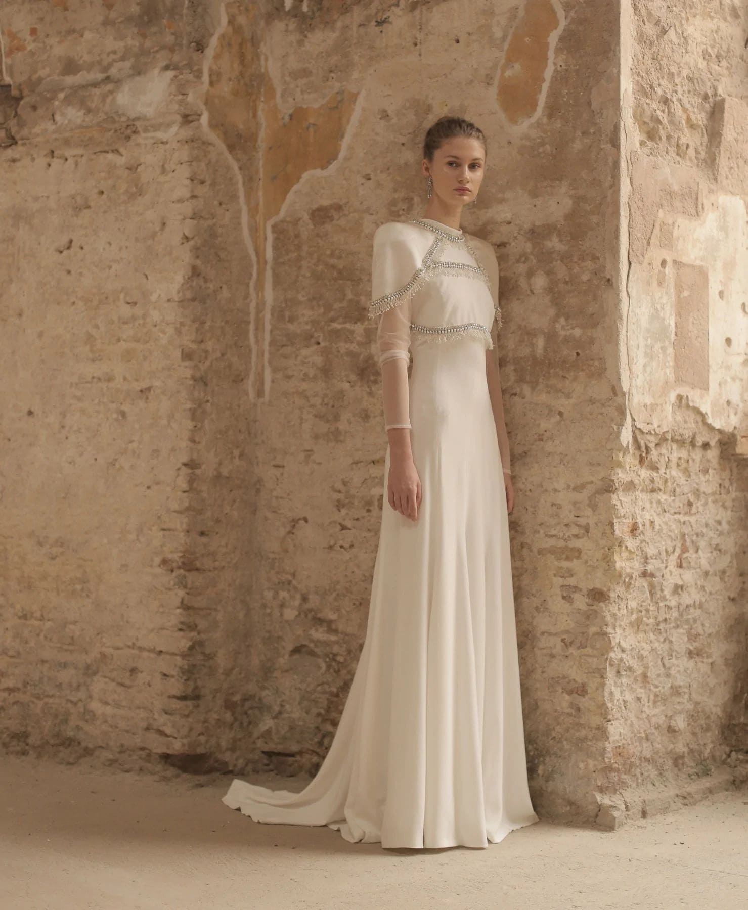 vestido de novia corte imperio